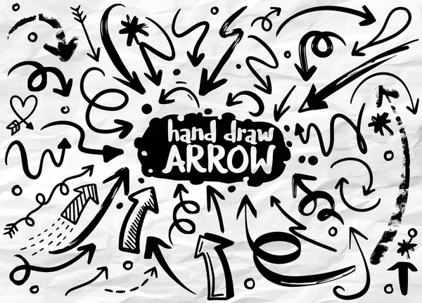 Kalem çizim nesneleri doodle seti. El çizilmiş soyut grunge