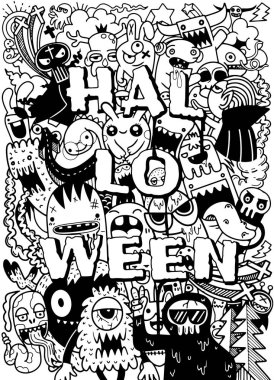 vektör el çizilmiş Doodle karikatür seti nesneleri ve sembolleri t