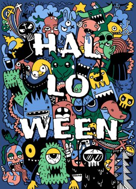 vektör el çizilmiş Doodle karikatür seti nesneleri ve sembolleri t