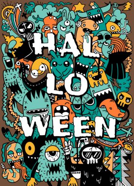 vektör el çizilmiş Doodle karikatür seti nesneleri ve sembolleri t