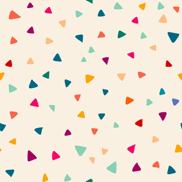 Sömlöst mönster med Doodle trianglar vektor bakgrund för p — Stock vektor
