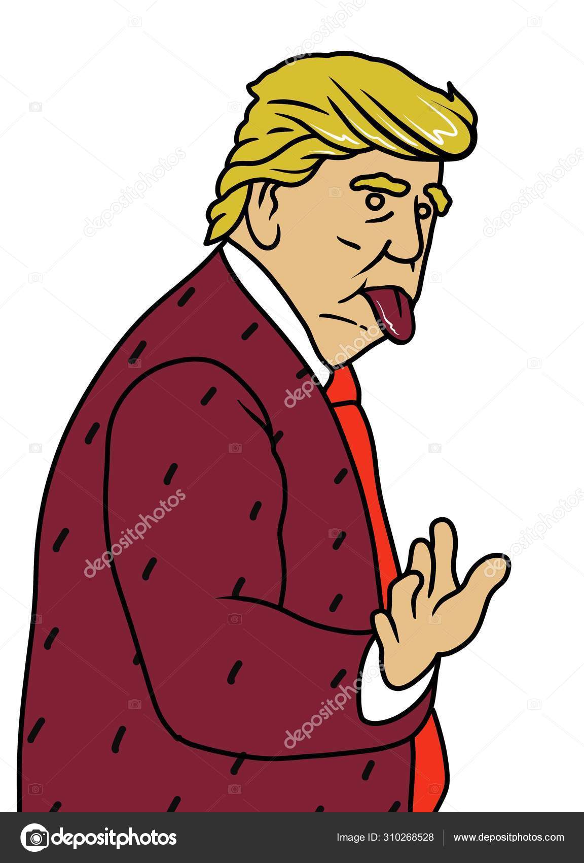 Aug 12 2019 A Vector Illustration Of A A Portrait Of Presiden Vector Image By C 9george Vector Stock 310268528