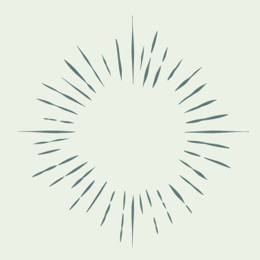 Vintage güneş patlaması tasarım elementi, Grafik elementler için Muhteşem Vintage Sunburst