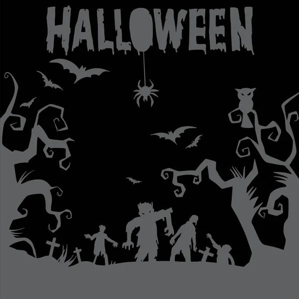 Gelukkige Halloween Vectorletters Vakantie Kalligrafie Poster Wenskaart Feest Uitnodiging Afzonderlijke — Stockvector