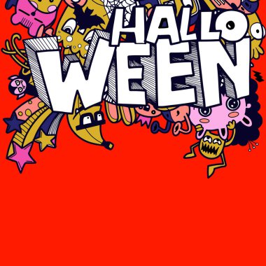 Doodle 'ın El Çizimi Vektör İllüstrasyonu, Çizim çizimi araçları, Düz Tasarım