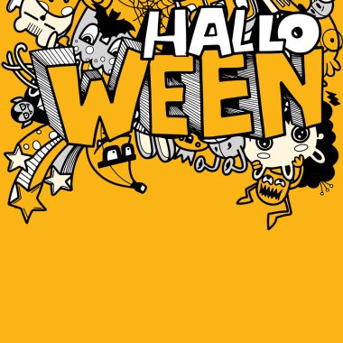 Doodle 'ın El Çizimi Vektör İllüstrasyonu, Çizim çizimi araçları, Düz Tasarım