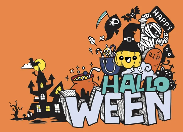 Doodle 'ın El Çizimi Vektör İllüstrasyonu, Çizim çizimi araçları, Düz Tasarım