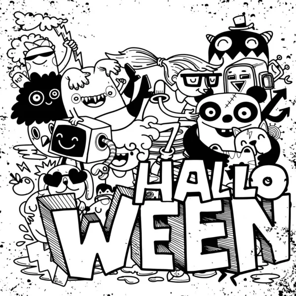 Doodle 'ın El Çizimi Vektör İllüstrasyonu, Çizim çizimi araçları, Düz Tasarım