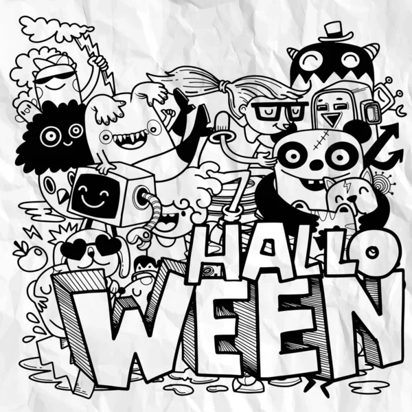 Doodle 'ın El Çizimi Vektör İllüstrasyonu, Çizim çizimi araçları, Düz Tasarım