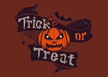 Ayrıntılı alıntılar ve tasarım unsurlarını düzenle ya da tedavi et. tatil illüstrasyonu. Elle çizilmiş karalama mektupları, kafatası sopası ve kurdele.