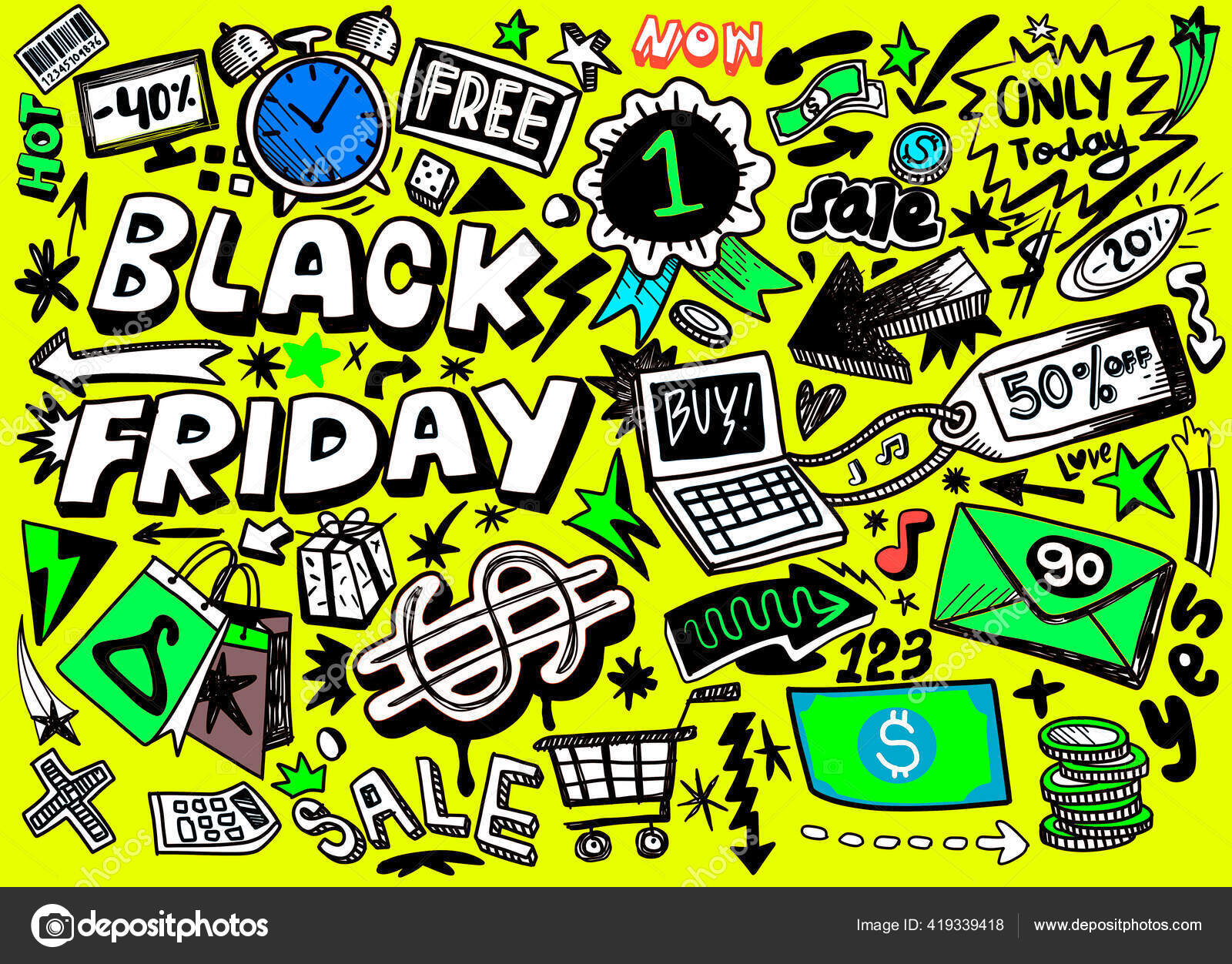 Black Friday Sale Background Stock Illustration - Download Image