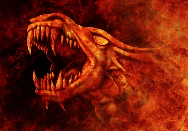 Ejderha - ateş. Ateş Ejderhası ateşten çıkıyor