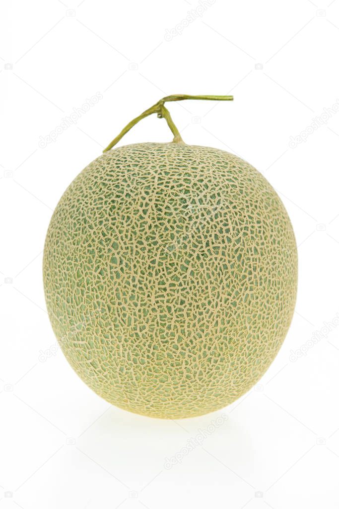 cantaloupe melon isolated ..