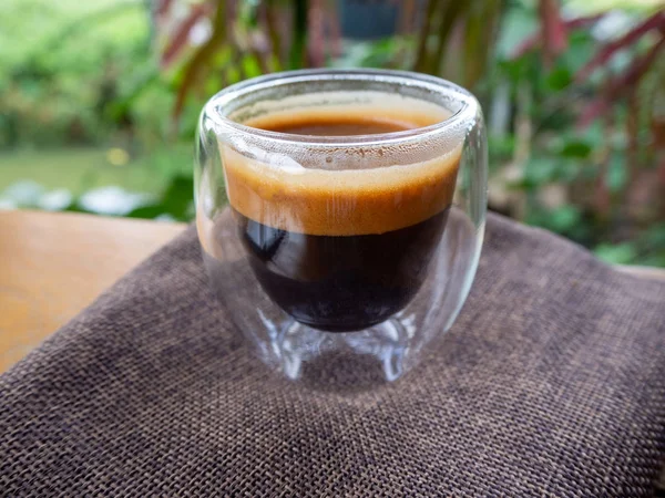 Cup of espresso on the table — Stock Photo, Image