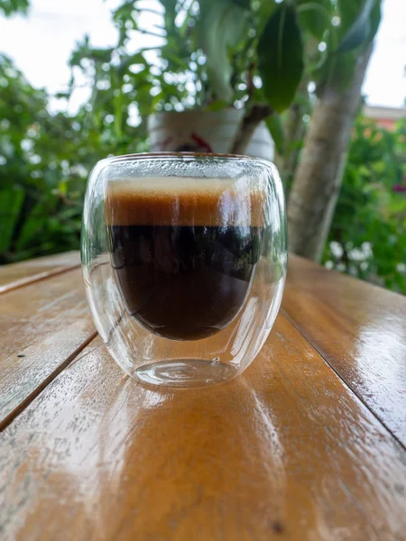 Secangkir espresso di atas meja — Stok Foto