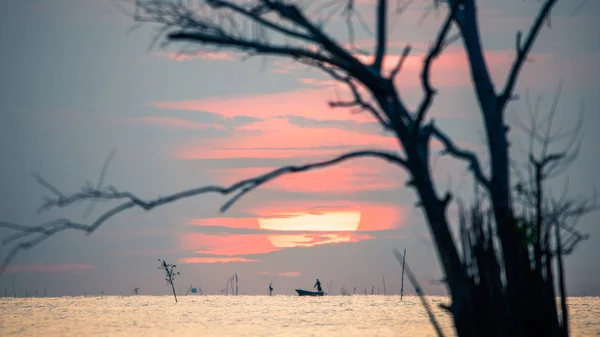 Beautiful sunrise at thailand