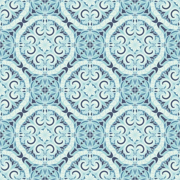 Eski usul arabesk ile kusursuz desen. Vektör illüstrasyonu.