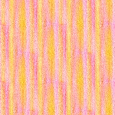 Sulu boya Dikişsiz desen pembe ve sarı çizgili. Resimde çizilmiş.