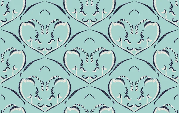 Eski usul arabesk ile kusursuz desen. Vektör illüstrasyonu.