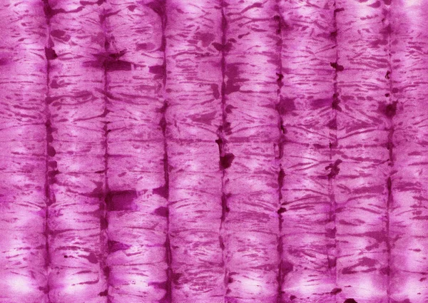 Візерунок Рожевого Кольору Краватки Білому Шовку Тканини Малювання Рук Вузький — стокове фото