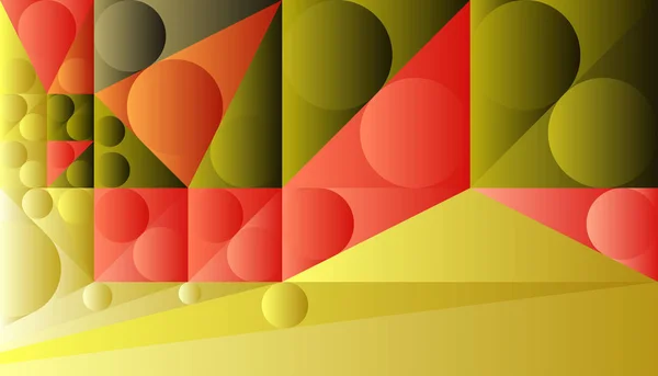 Fond Mosaïque Abstrait Rouge Vert Illustration Vectorielle — Image vectorielle