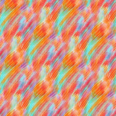 Abstract seamless pattern with acrylic painting.  Hand-drawn illustration.  clipart
