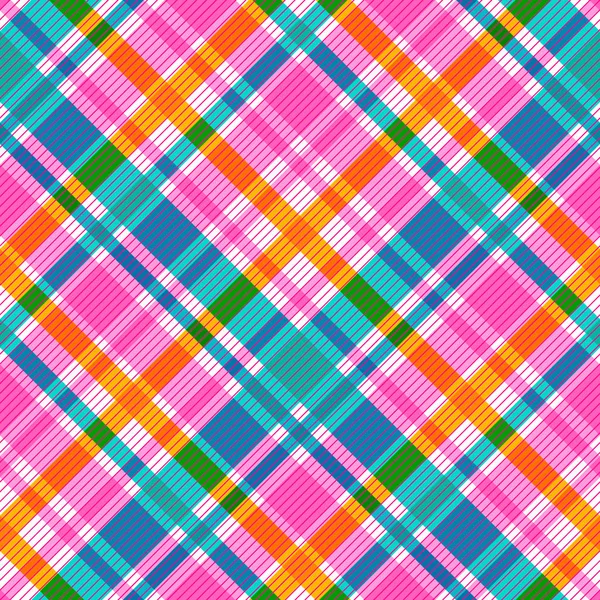 Tartan Stof Textuur Naadloos Patroon Vectorillustratie — Stockvector