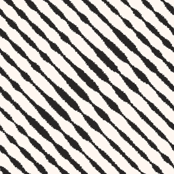 Černá Bílá Bezešvé Vzor Geometrický Ornament Diagonální Pruhy Vektorové Ilustrace — Stockový vektor