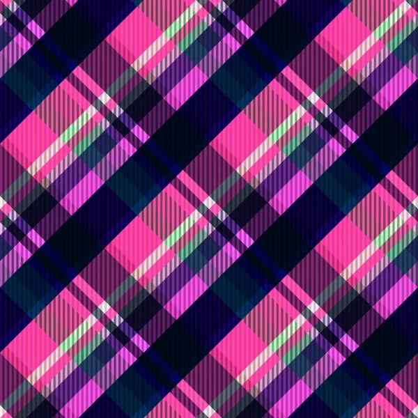 Tartan Tyg Struktur Sömlöst Mönster Vektorillustration — Stock vektor