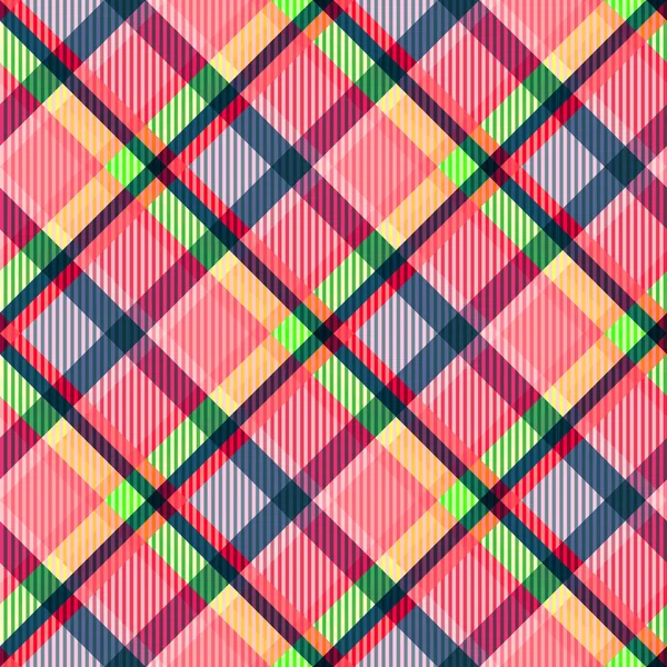 Tartan Stof Textuur Naadloos Patroon Vectorillustratie — Stockvector