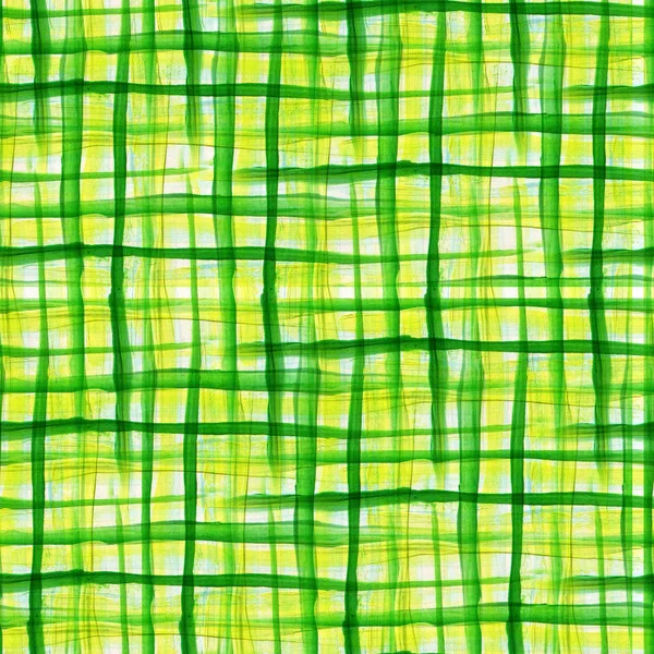 Patrón Sin Costura Abstracto Con Manchas Acuarela Verde Ilustración Dibujada — Foto de Stock