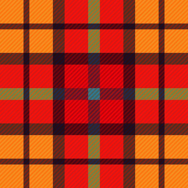 Tartan Stof Textuur Naadloos Patroon Vectorillustratie — Stockvector