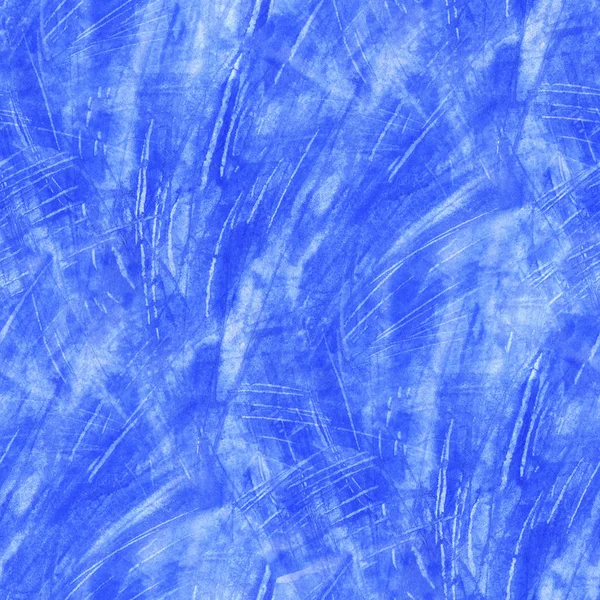 Padrão Sem Costura Abstrato Com Manchas Aquarela Azuis Ilustração Desenhada — Fotografia de Stock