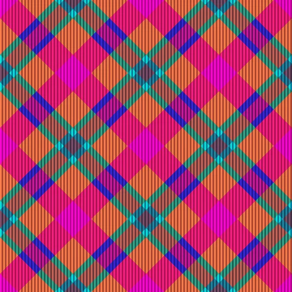 Tartan Stof Textuur Naadloos Patroon Vectorillustratie — Stockvector