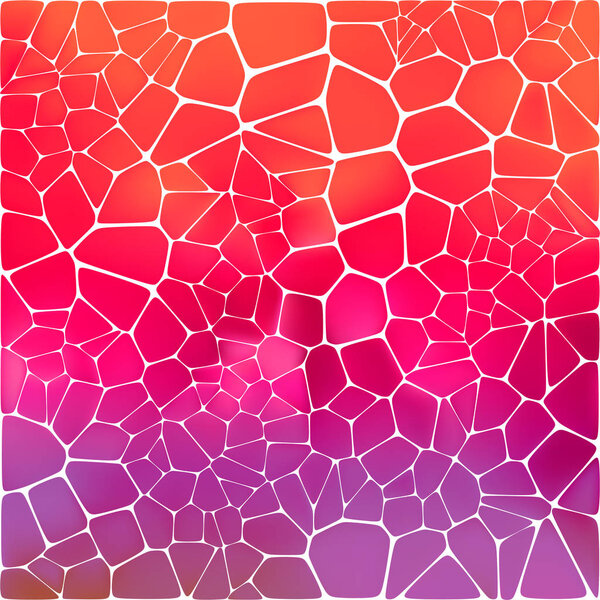 Red and purple  abstract mosaic background. Vector illustration.