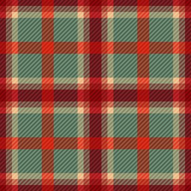 Tartan kumaş dokusu. Kusursuz desen. Vektör illüstrasyonu. 