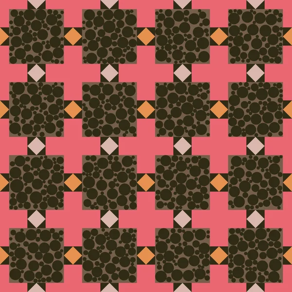 Patrón Sin Costuras Adorno Geométrico Multicolor Con Rombo Ilustración Vectorial — Archivo Imágenes Vectoriales