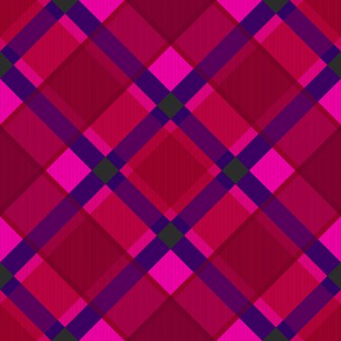 Tartan kumaş dokusu. Kusursuz desen. Vektör illüstrasyonu