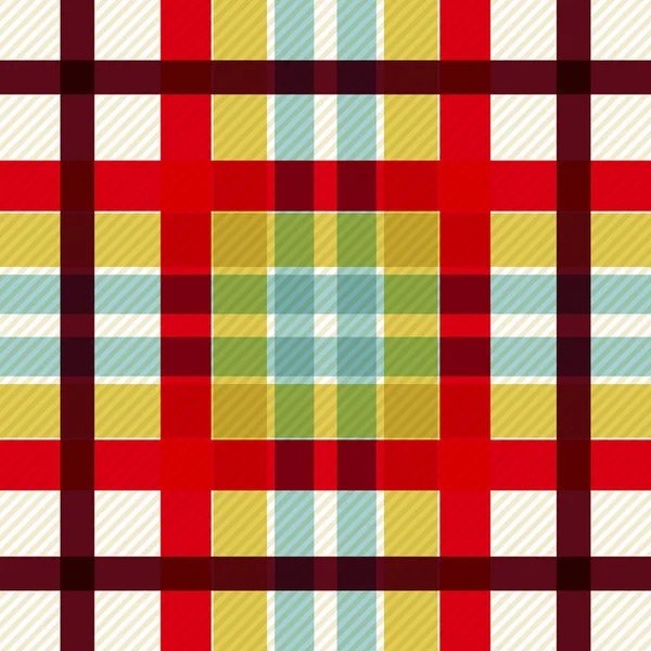 Tartan Stof Textuur Naadloos Patroon Vectorillustratie — Stockvector