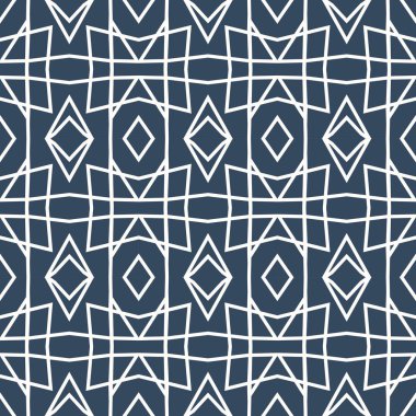 Siyah ve beyaz pürüzsüz desen. Geometrik süs. Vektör illüstrasyonu  