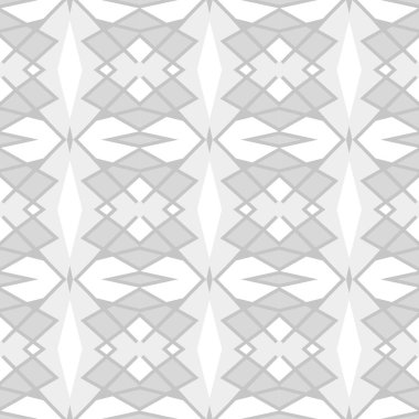 Seamless modeli. Gri geometrik süsleme. Vektör çizim  