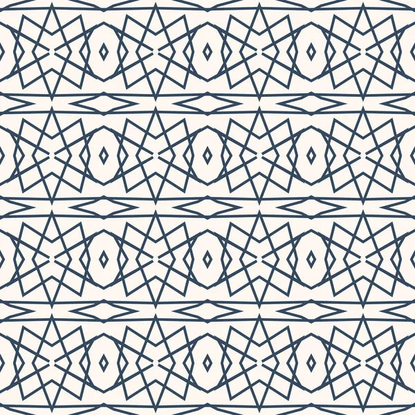 黒と白のシームレスなパターン 幾何学的な装飾 ベクターイラスト — ストックベクタ