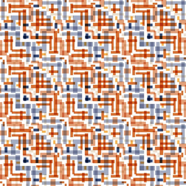 Schema Senza Soluzione Continuità Ornamento Geometrico Multicolore Con Rettangoli Quadrati — Vettoriale Stock