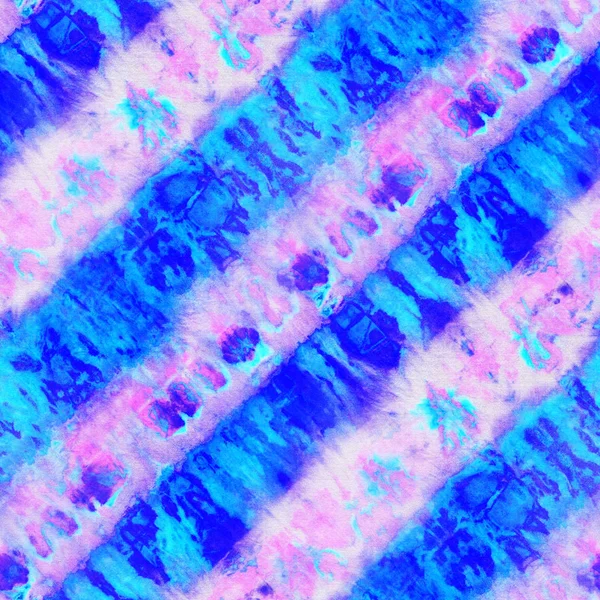 Nahtloses Muster Von Blauer Und Pinkfarbener Farbe Auf Weißer Seide — Stockfoto