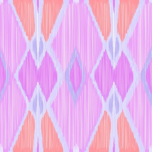 Patrón Ikat Sin Costuras Fondo Abstracto Para Diseño Textil Papel — Vector de stock