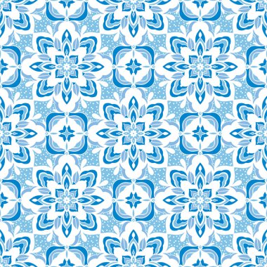 Eski usul arabesk ile kusursuz desen. Vektör illüstrasyonu.