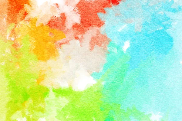 Fondo Multicolor Acuarela Ilustración Dibujada Mano — Foto de Stock