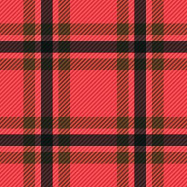 Tartan kumaş dokusu. Kusursuz desen. Vektör illüstrasyonu. 
