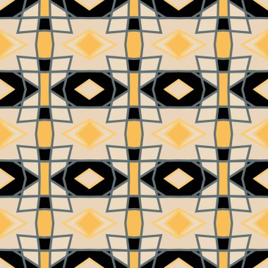 Eski usul arabesk ile kusursuz desen. Vektör illüstrasyonu.