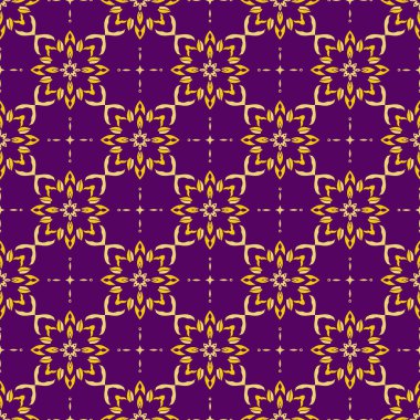 Eski usul arabesk ile kusursuz desen. Vektör illüstrasyonu.